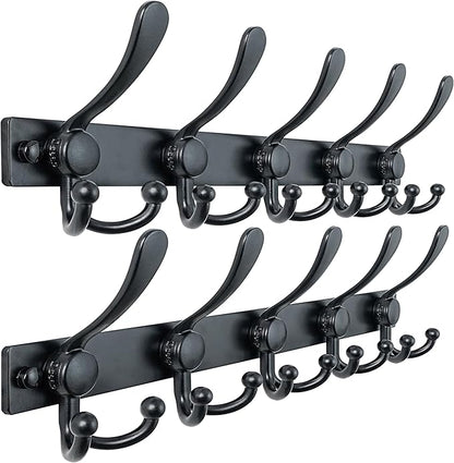 Dseap Coat Rack Wall Mount 2.0 Pro: Heavy Duty 300% Thicker, Stainless Steel by Dseap