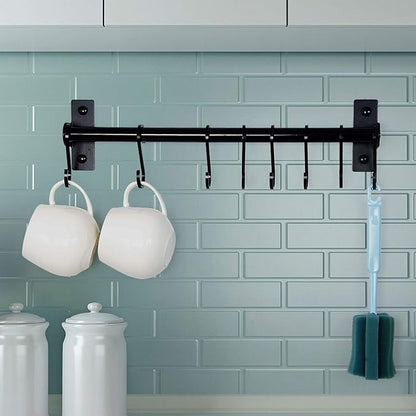 Dseap Kitchen Utensil Holder Hanger, Pot and Pan Rack Wall Mounted, Kitchen Rail - Image 4
