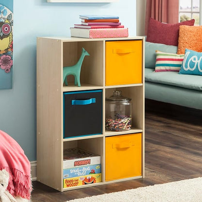 ClosetMaid Cubeicals 6 Cube Storage Shelf Organizer Bookshelf, Vertical or - Image 2