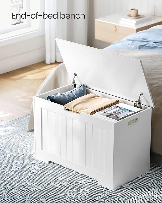 VASAGLE Storage Chest, 29.9 Inches Width Storage Bench, Entryway Bench - Image 3