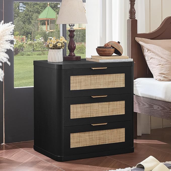LEYAOYAO Rattan Night Stand Set of 2 - Image 2