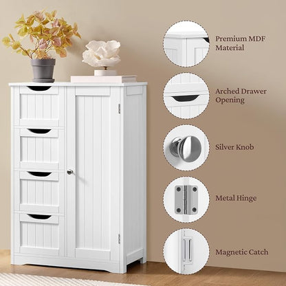 Yaheetech Wooden Floor Cabinet, Side Storage Organizer - Image 6