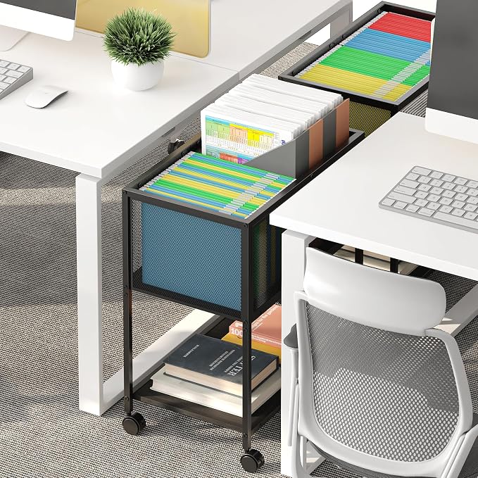 Sbanmao Rolling File Cart, Mobile File Cabinet - Image 6