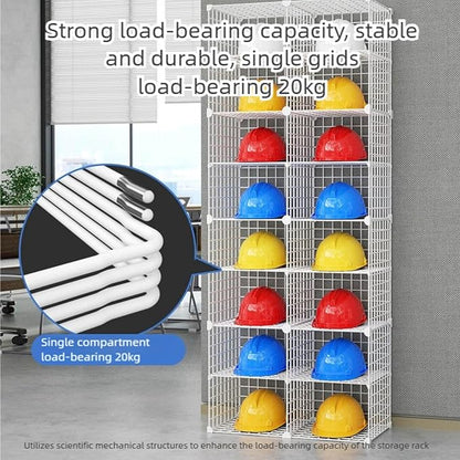 Stackable Safety Helmet Storage Boxes, Large Adjustable Hard Hat Placement - Image 7