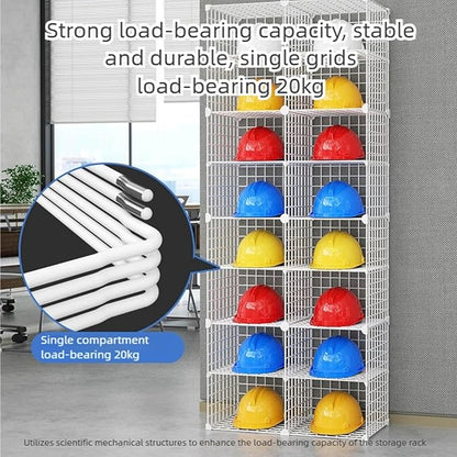 Stackable Safety Helmet Storage Boxes, Large Adjustable Hard Hat Placement - Image 7