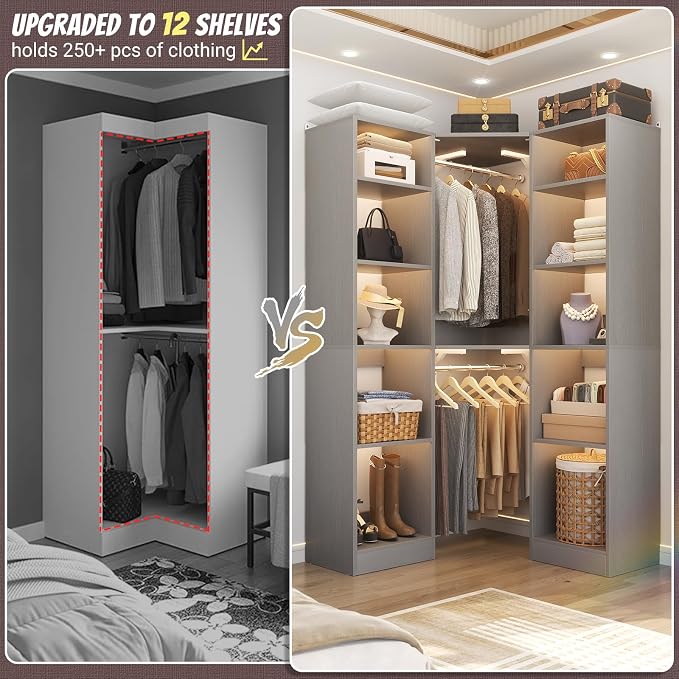 Besiost Corner Closet System - Image 3