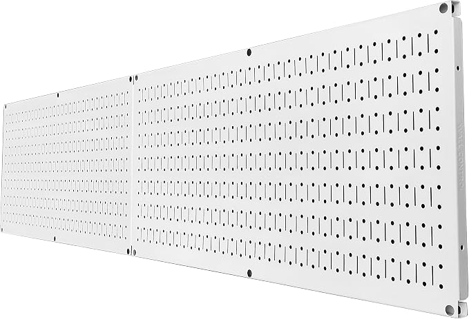 Pegboard Rack Wall Control Home & Garage Tool Storage & Organization White - Image 3