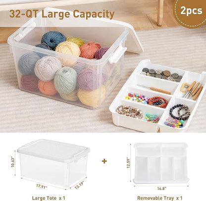 Citylife 32 QT Stackable Toy Storage - Image 3
