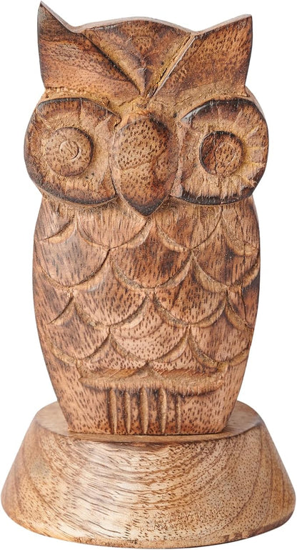 Stocking Stuffers Wooden Owl Glasses Holder Night Stand Reading Eyeglass - Image 5