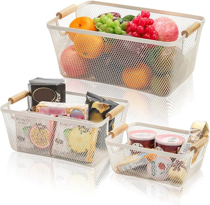 Noamus 3 Pack Metal Mesh Baskets - Image 9