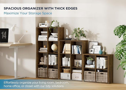 6 Cube Storage Organizer, 2x3 Cube Bookshelf, Cubby Storage Shelf, Wooden - Image 3