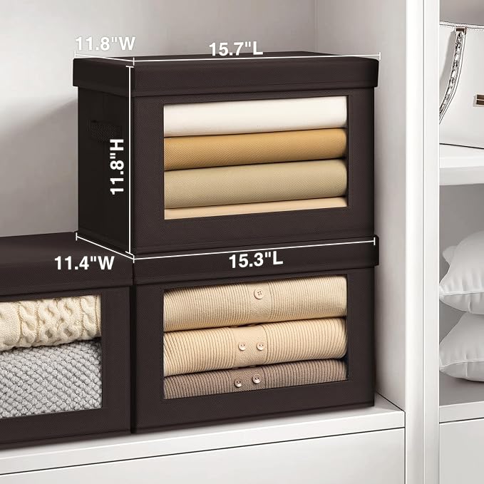 Homsorout Stackable Storage Bins - Image 2
