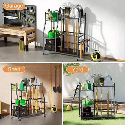 Garden Tool Organizer with Wheels - Image 7