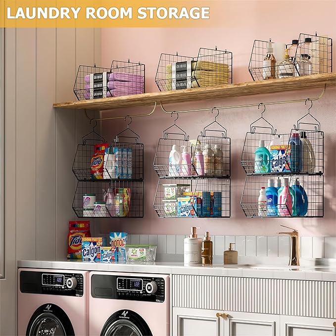 X-cosrack 3-Tier Hanging Closet Organizer, Laundry Room Organization | Space - Image 4