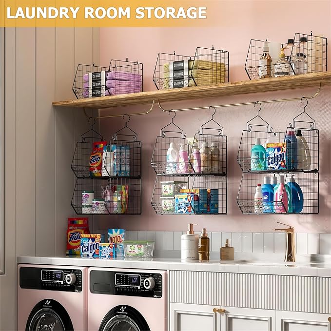 X-cosrack 7 Tier Foldable Hanging Closet Organizer and Storage, Wire Closet - Image 7
