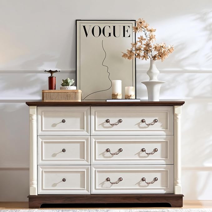 Farmhouse 6 Drawer Dresser - Image 2