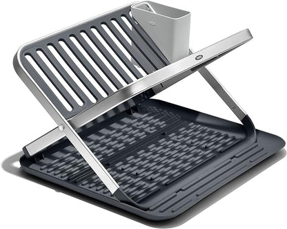 OXO Good Grips Aluminum Fold Flat Dish Drying Rack, by Unknown