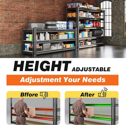 Durstruct 48" W Garage Shelving Heavy Duty 3100LBS Storage Shelves | Adjustable - Image 5
