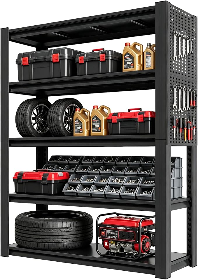 SWAJEC 47" W x 72" H x 24" D Heavy Duty Garage Shelving Unit - Image 8