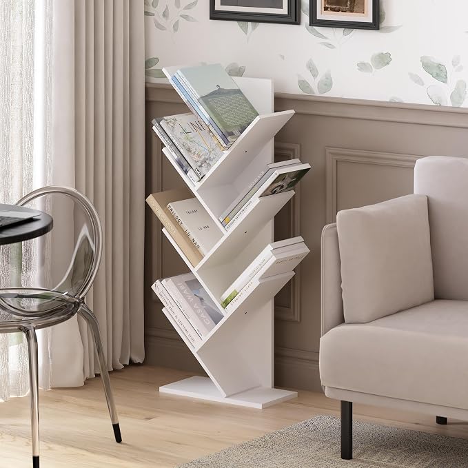 Furinno Tree Book Shelf, 7-Tier Bookshelf, Tree Bookcase - Image 2