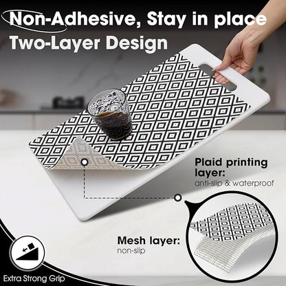 Drawer and Shelf Liner, Non-Slip Kitchen Cabinet Liners Non-Adhesive Thick - Image 2