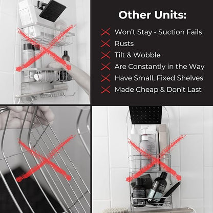 Rust Resistant Hygienic Shower Caddy – Hanging Bathroom Organizer - Image 4