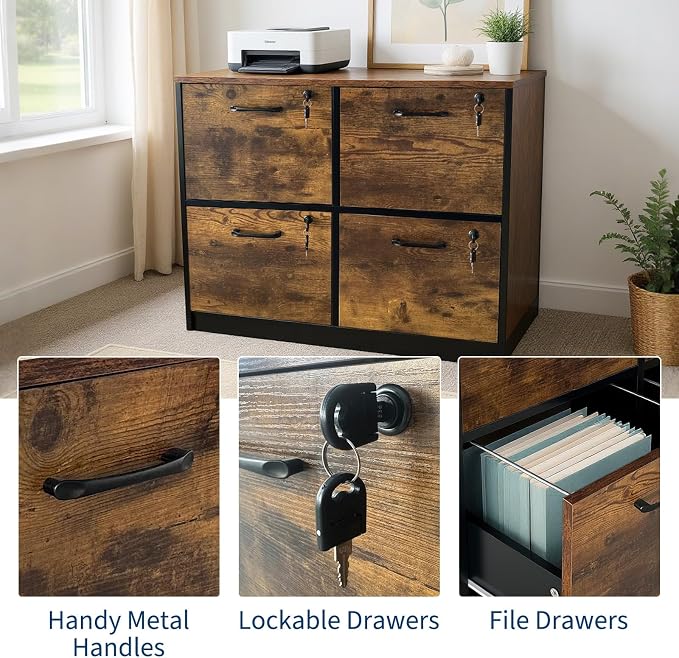 Garvee 4 Drawer File Cabinet - Image 6