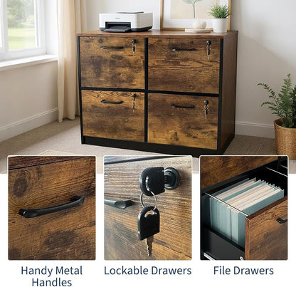 Garvee 4 Drawer File Cabinet - Image 6