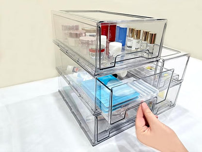 Stackable storage drawers, refrigerator, office desktop, pantry and shelves - Image 7