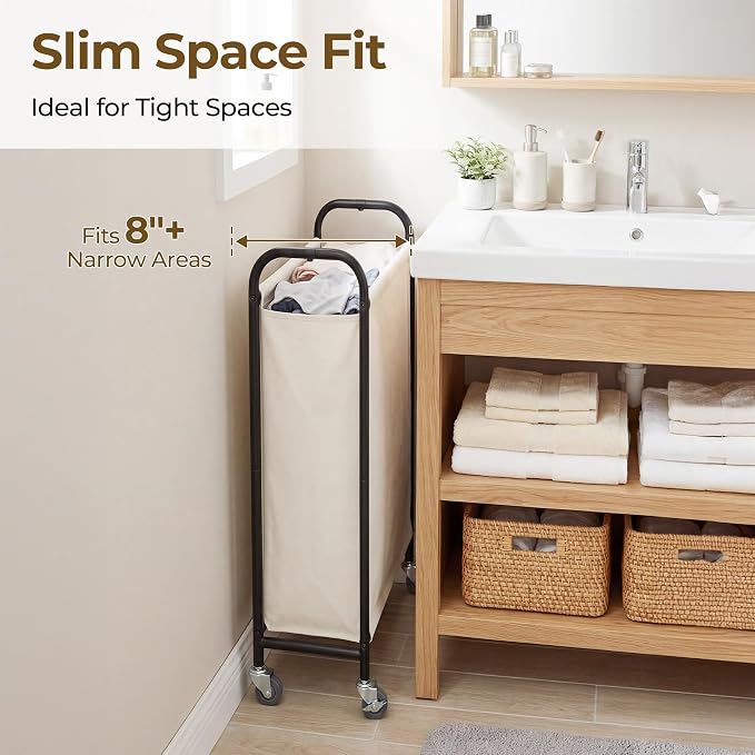 GRANNY SAYS 80L Laundry Hamper, Slim Laundry Basket - Image 3