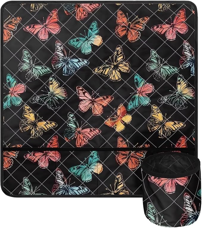Butterfly Sewing Machine Mat Sewing Machine Carrying Pad Thread Holder Foldable - Image 5