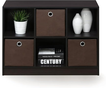 Furinno BASIC Book Shelf, 6-Cube Bookshelf - Image 4