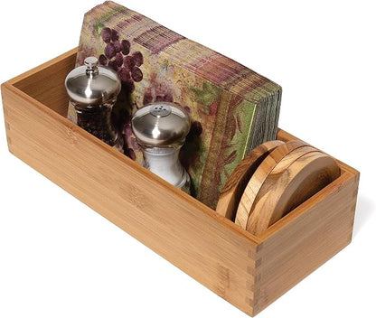 Lipper International Bamboo Utensil Holder Storage Box - Image 11