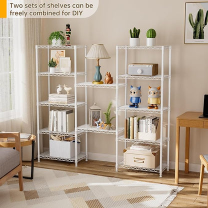 5 tire Shelves Storage Wire Shelving Unit Metal Shelf Adjustable Organizers - Image 6