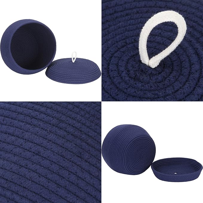 Sea Team Round Cotton Rope Storage Basket - Image 5