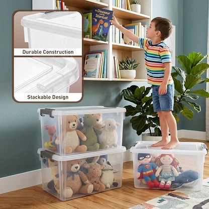 Citylife 32 QT Plastic Storage Bins - Image 6