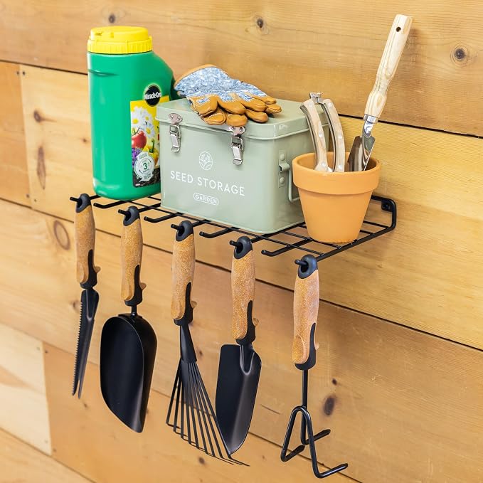 StoreYourBoard Gardening Hand Tools Organizer, Wall Mount Storage Shelf - Image 8