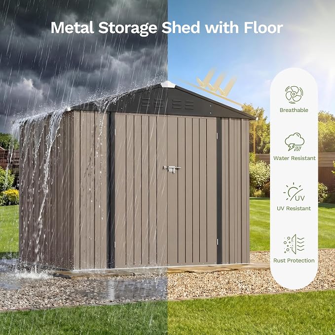 Patiowell 8x6 FT Storage Shed - Image 5