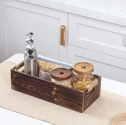 TIMRIS Rustic Wooden Box, Toilet Paper Holder, Farmhouse Bathroom Decor - Image 8