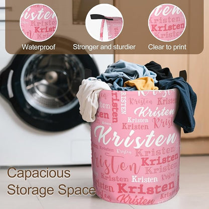Custom Name Laundry Hamper, Personalized Laundry Baskets - Image 5