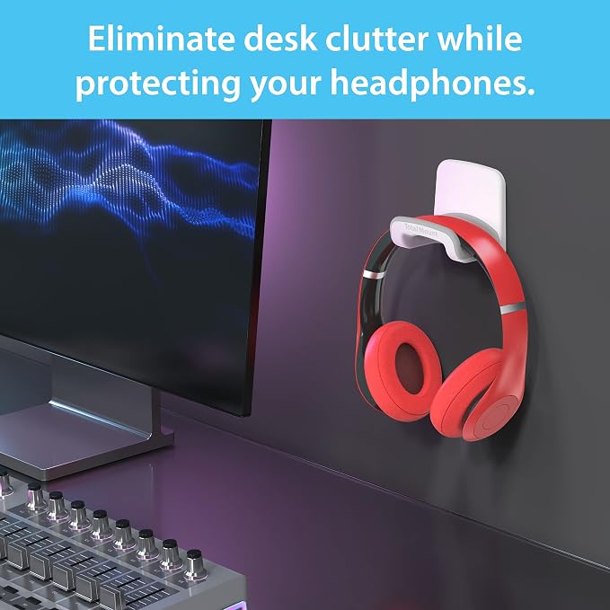 TotalMount Headphone Holder – Hanger Won’t Damage Your Wall - Image 2