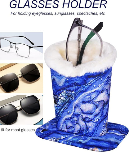 Baitaihem Eyeglasses Holder for Nightstand Soft Plush Lined Sunglasses Holder - Image 2