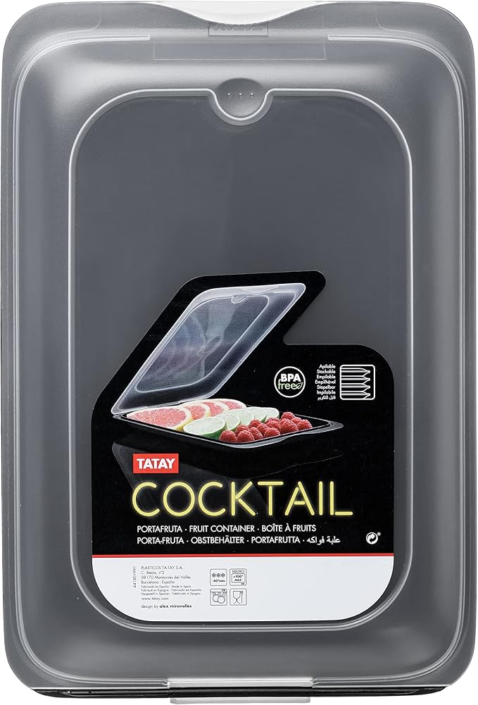 TATAY Cocktail Fruit Container for Fridge | 1 Unit Standard | Fridge Storage | - Image 2