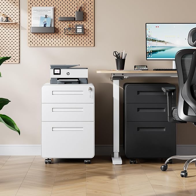 DEVAISE 3-Drawer Metal File Cabinet - Image 2