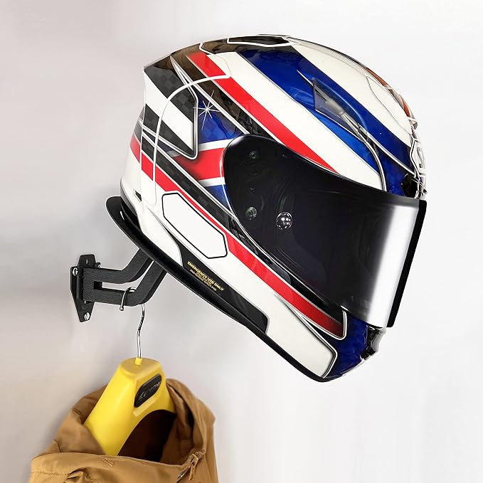 HUCK 2 Pack Helmet Wall Mount Holder Rack - Image 2