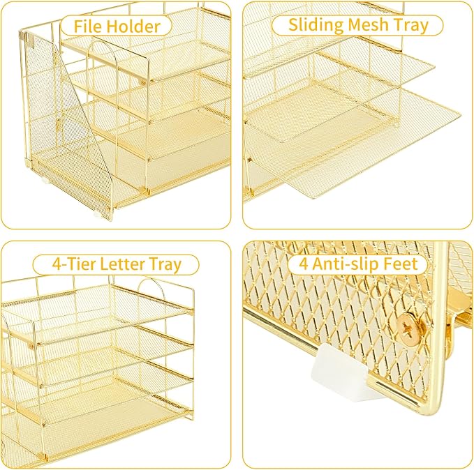 OPNICE 4-Tier Paper Organizer - Image 4