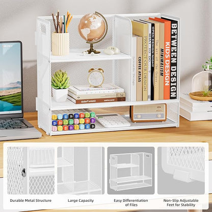Marbrasse 3-Tier Desk Shelf Organizer - Image 4