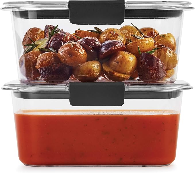 Rubbermaid Brilliance BPA-Free Food Storage Containers, Medium Deep, 4.7 Cup - Image 3