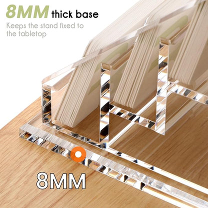 YUXUN Business Card Holder for Desk Clear Acrylic Business Cards Display Stand - Image 4