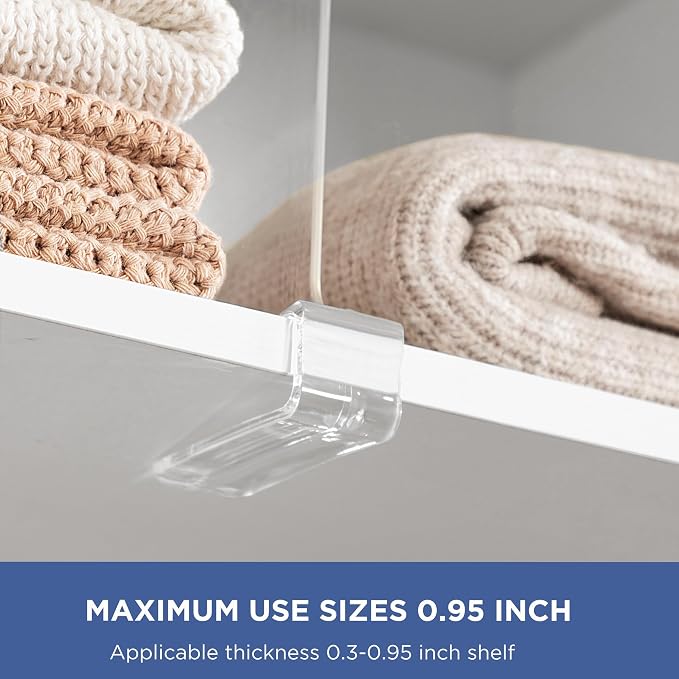 8 Pack 12 Inches Clear Shelf Dividers - Image 4